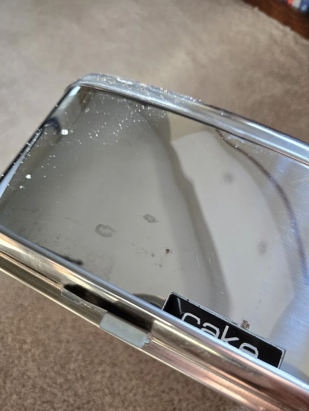 Vintage Lincoln Beautyware Cake Carrier Mid Century Chrome Cake Saver